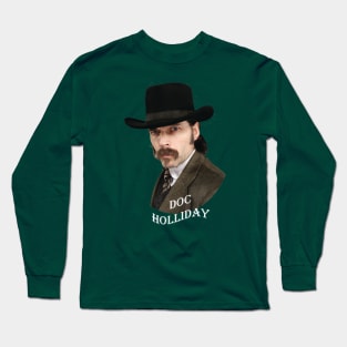 Doc Holliday FlagType Long Sleeve T-Shirt